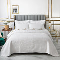 Charming Bedding Quilted Cotton Bed Spread  Set Luxury Comforter 3-piece Bed Quilt for Hotel Bed Cover