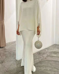 Wholesale of 2026 Autumn New Vintage Premium European and American Pearl Floor Dress Women's Set
