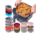 Silicone Factory Outlet All Types Customize All Sizes Baking Fryer Mat Pan Liner Air Fryer Silicone Pot
