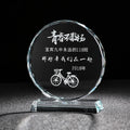 Hot Sell Wholesale Blank Round Crystal Glass Awards Trophy Custom 3d Crystal Plaque Medals and Trophies