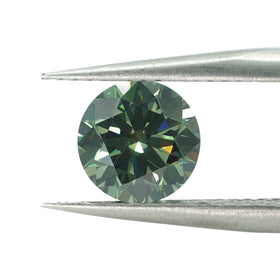 Cadermay Fine Price Lab Grown Diamond 1ct-1.5ct VVS1-VS1 Round/Radiant Cut Fancy Vivid Green HPHT with GEMID Certificate