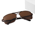 High End Luxury Metal Sunglasses Fashion Rectangle Polarized Eyewear for Men Women Classic Custom Logo Shades for Outdoor