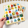 Festive 30-Grid DIY Recyclable Square Surprise Box with Fun Hole Cross-Border 5pcs/Pack Stamped Art Paper Calendar Blind Box