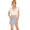 Bohemian Style Cotton Rope Braided Shell Waist Belt for Woman