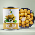 Happy Mum Cheap Price Fresh Easy Open Sweet Food Tin Light Syrup Canned Longan Fruit Can