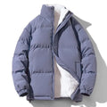 Custom logo Cold Winter Puffer Jacket for Men Fashion Stylish Outdoor Thick Coat Fur Jackets Men's Down Jackets