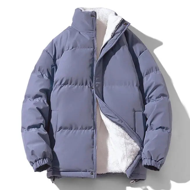 Custom logo Cold Winter Puffer Jacket for Men Fashion Stylish Outdoor Thick Coat Fur Jackets Men's Down Jackets