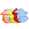 Wholesale New Fashion Pet T-shirt Clothing Solid Color Cute Puppy Pet Clothes Cotton Customized Logo Dogs Summer Shirts Print