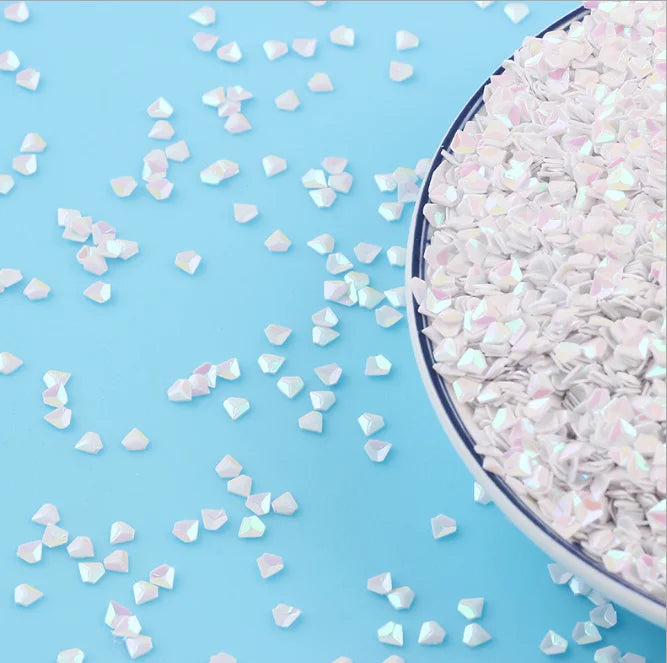 Diamond Shape PVC Holographic Sequins 3*4MM Loose Paillettes for Party Craft DIY Nail Arts Decoration Confetti 2D Type