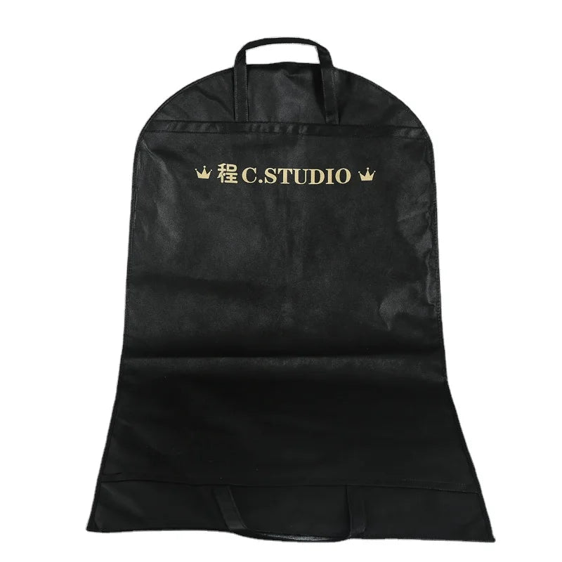 HOT Selling Custom Factory Price Non Woven Garment Bag with Pocketscustomized Suit Bag Wedding Dress Bag