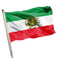 Promotional Lion Sun Flag 3*5ft Old Iranian Style Metallic Copper Buckle Durable Nylon Plastic Polyester Vinyl Digital Printed