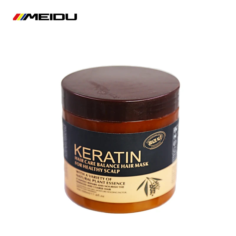 Wholesale Manufacture Curly Brazilian Keratin apple Spa Repair Pure Bulk Silk Protein Cream Argan Oil Hair Mask