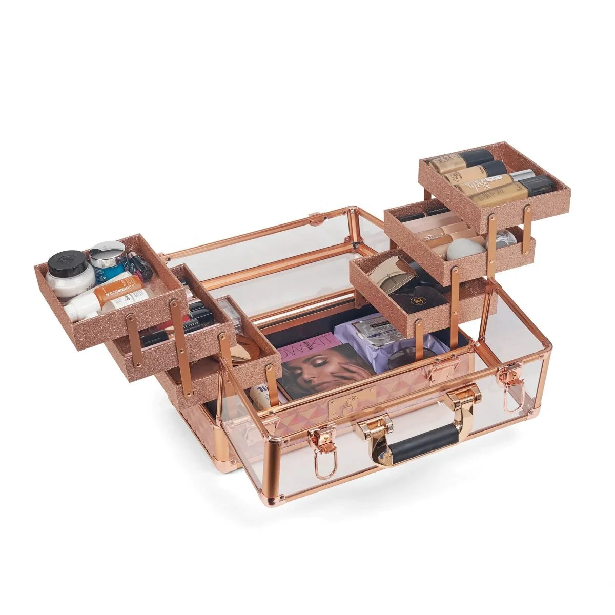 Wholesale Manufacturer Professional Cosmetic case Trolley Beauty case Makeup Kit Box Makeup Set case
