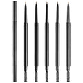 Black Packaging Private Label Brow Pencils Own Brand Makeup Thin Eye Brow Pencils Custom Logo Slim Eyebrow Pencil