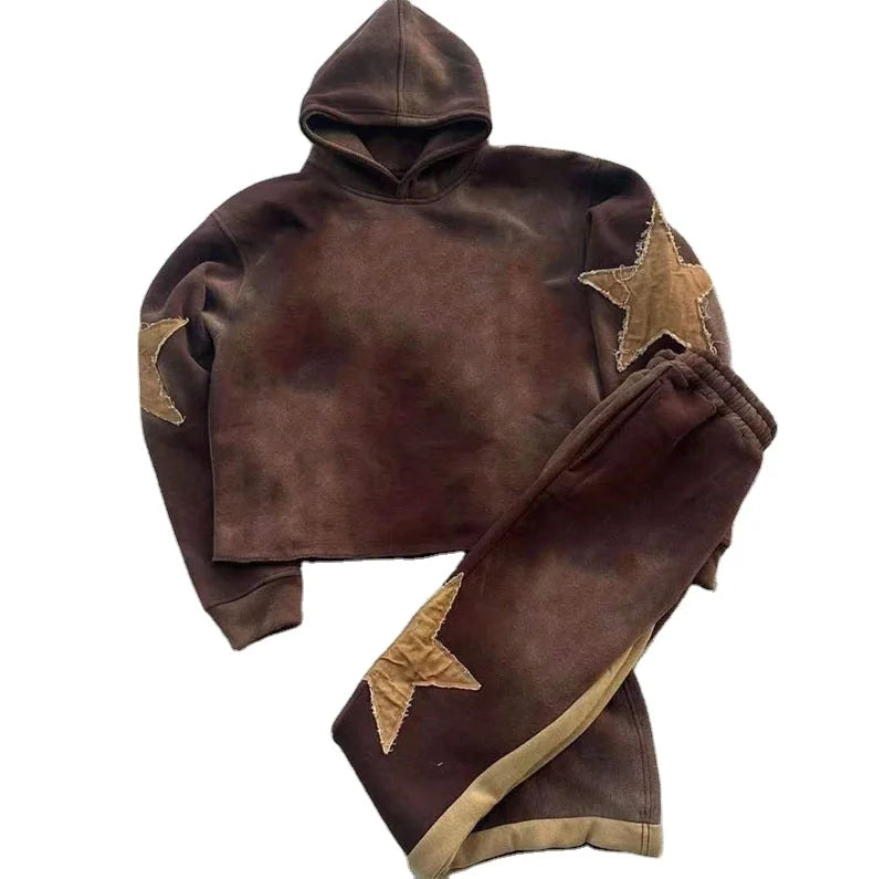 KY Casual Hoodies Pants Jogger Men's Clothing Sets Hoodies Sports Clothes Men