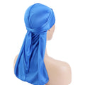 Wholesale Custom Logo Hair Accessories Long Tail Solid Color Women Comfort Daily Premium Satin Silky Durag for Men