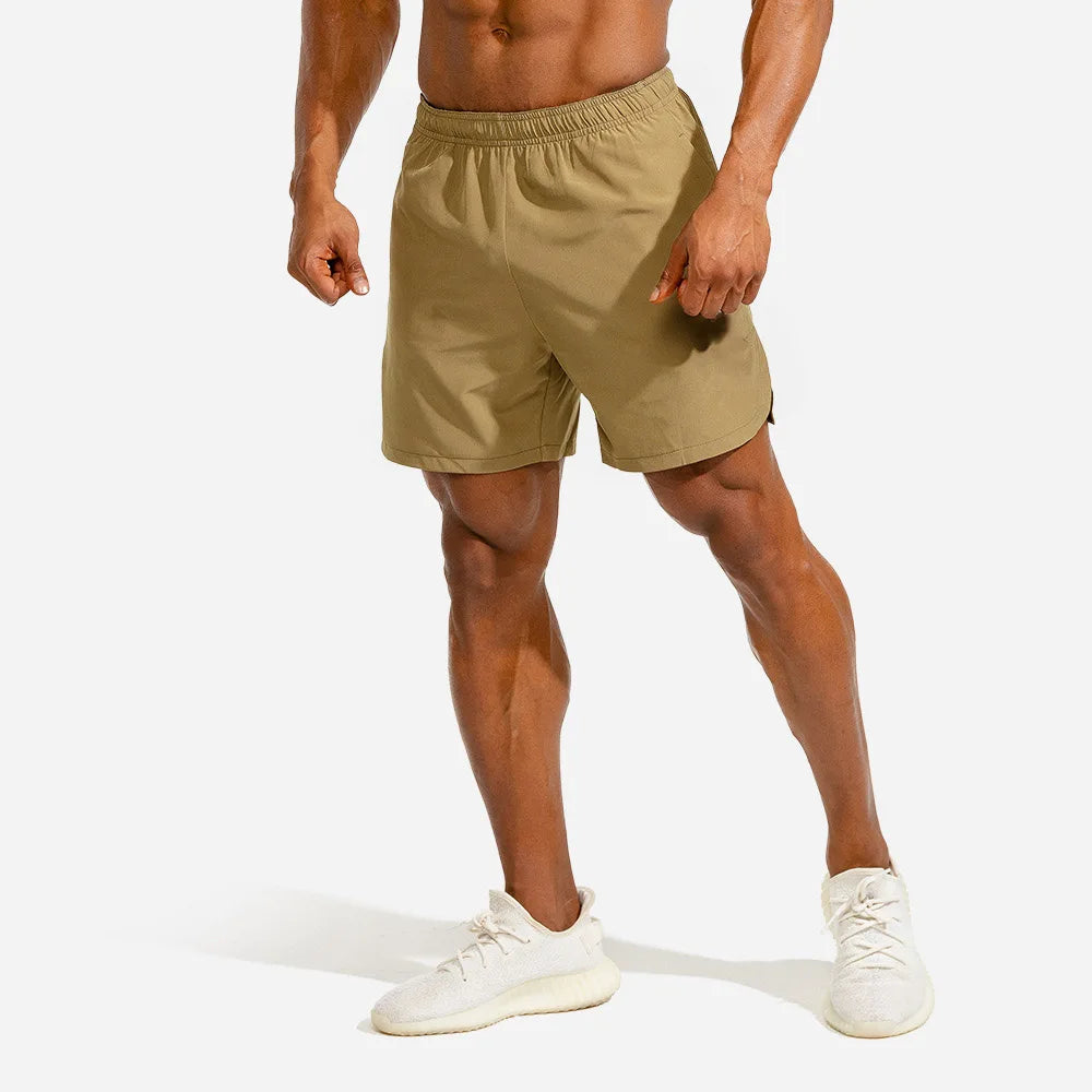 Men's Summer Fitness Shorts Quick Dry Breathable Thick Lightweight Half Sleeve Plus Size Adults Sports Running Training Gym Use