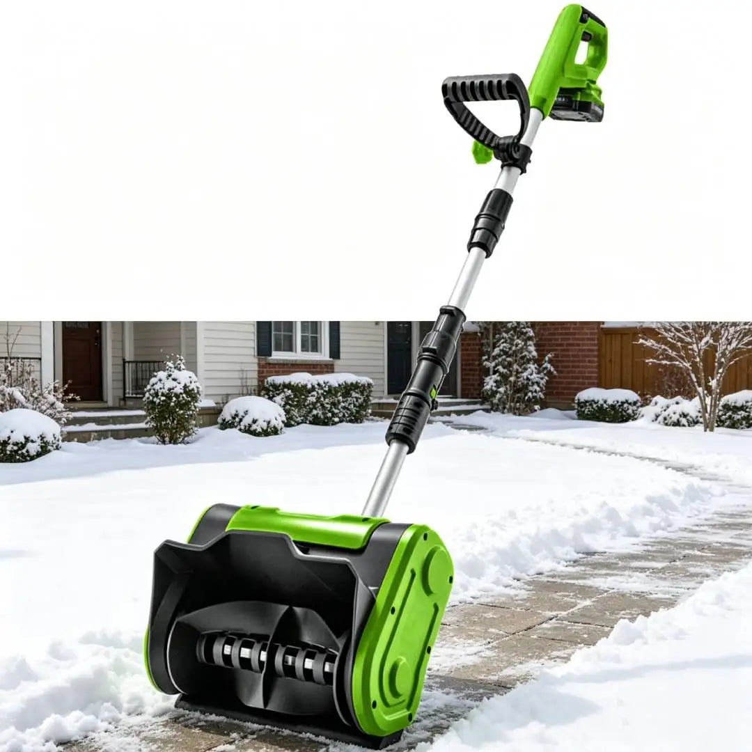 VERTAK Wholesale 20V Snowplow Hand Push Electric Plastic Snow Shovel Cordless Electrical Snow Thrower Sweeper