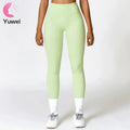 High Waisted Athletic Gym Scrunch Butt Yoga Pants Leggings Custom Breathable Knitted Cotton Solid Pattern for Tik Tok Hot for Wo