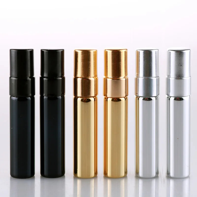 Mini Portable 5ml Glass Perfume Bottle Empty Refillable with Crown Cap Free Sample MOQ 100pcs