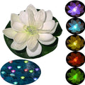 IP65 Battery-Operated Floating Flower Pond Decor Lights ABS Material Color-Changing Floating Pool Lights for Wedding