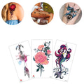 Forest Moon Waterproof Temporary Flash Transfer Tattoos Flying Bird Wildlife Body Art Arm-Wolf Tiger Tattoo Stickers Non-toxic