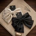 Fashion Lady Hair Accessories Three-layer Oversize Satin Silk Bow Hair Barrettes Clips for Women Girls