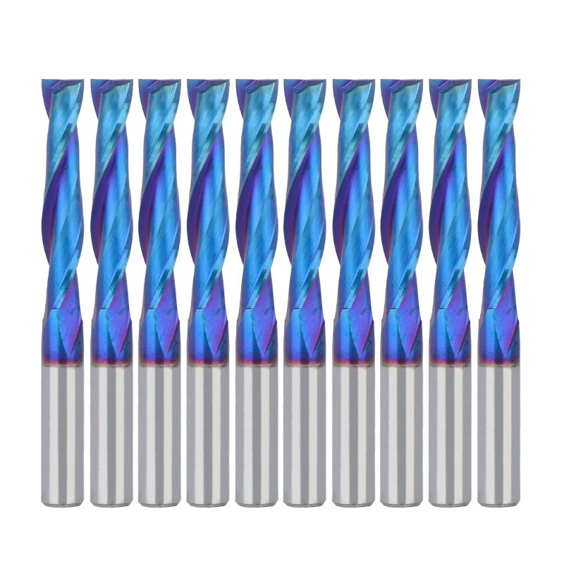 WEIX Wholesale Price Tungsten Carbide End Mill Durable Cutting Tools Router Bits with Nano Blue Coating