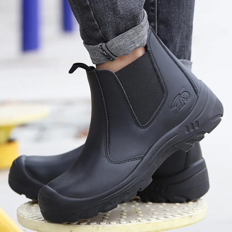 Wejump Leather Breathable Safety Boots Shoes Steel Toe Sale