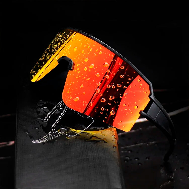 RTS Sports Sunglasses UV400 Protection Cycling Running Glasses Polarized Mirror TAC Lenses Outdoor Riding Safety Eyewear Custom