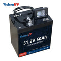 Yichen OEM ODM Maintenance Free Rechargeable 51.2V 50Ah Lifepo4 Lithium Battery Pack GC2 Size 6000 Cycles 200A Terminals Battery
