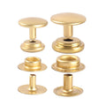 Wholesale Heavy Duty Solid Brass Snap Fasteners Kit with Tools for Leather Jackets Holsters Saddlery