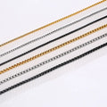 Colar Masculino Hip Hop 3-7mm Wide Pearl Chain Necklace Edelstahlkette Stainless Steel Pearl Chain Choker Popular for Men Women