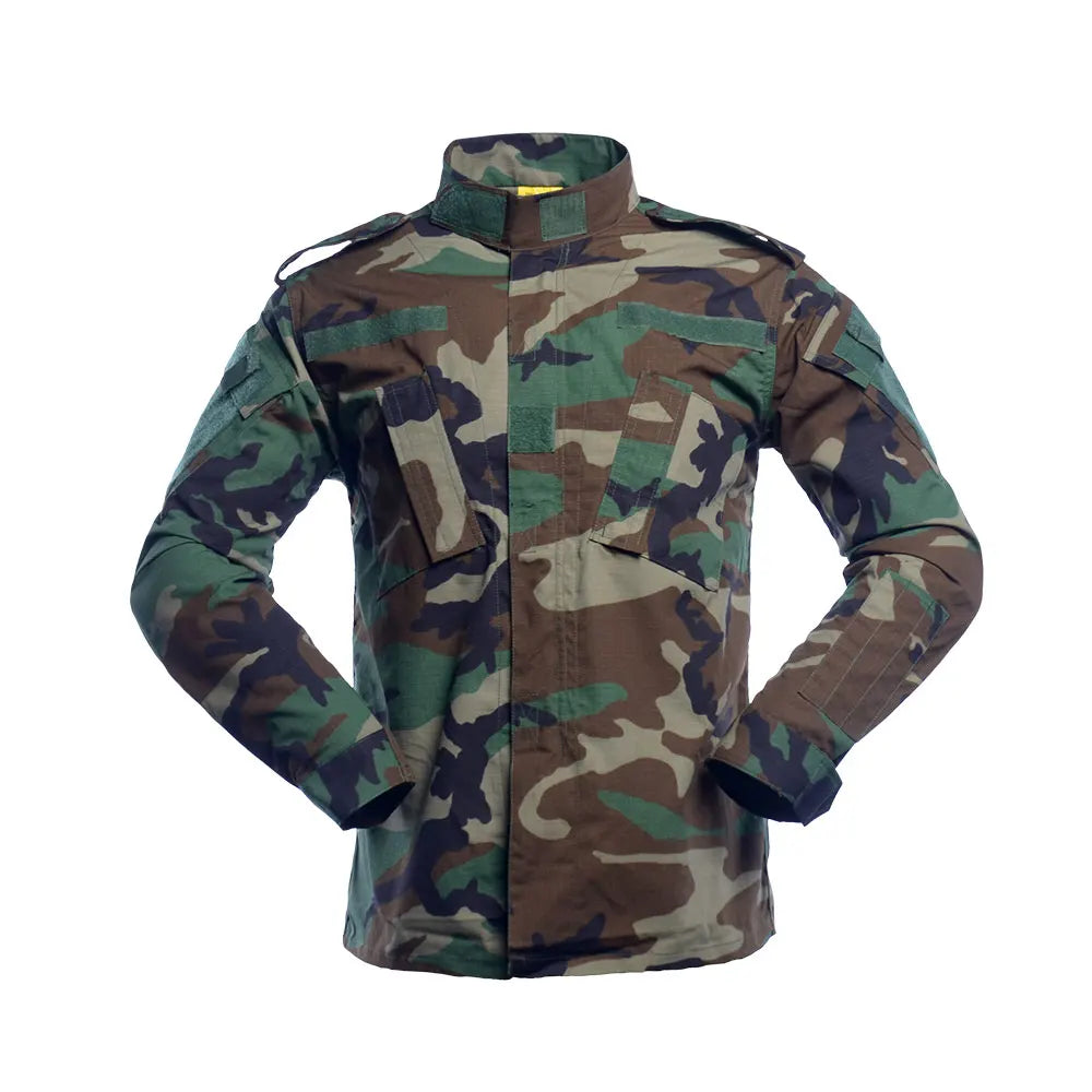 Roewe Men's Woodland Tactical  Paintball Game ACU Uniform Suit Hunting ACU Personal Defense Equipment