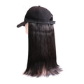 Swimming Ladies Short Ponytail Wig Hat Virgin Human Hair CapsBob Wig Hats for Women