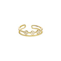 Four-Leaf Clover Engagement 925 Sterling Silver Women Fashion Jewelry Rings for Girls