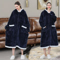 Sherpa Sweatshirt Wearable Blanket Poncho Super Soft Comfort TV Throw Blanket Robe for Women and Men