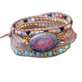 Fashion Bohemian Multi-layer Bracelet Turquoise Woven Leather Beaded Bracelets Boho Jewelry