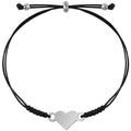 Stainless Steel Heart Star butterfly Infinity Moon Sun bar Dandelion Mother Daughter Charm Macrame Cord Bracelets