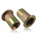M3 M4 M5 M6 M8 China Manufacture Zinc Plated Flat Head Knurled Stripes Rivet Nuts
