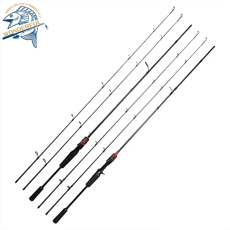 Hot Sale 1.8/2.7M ML Fishing Rod Carbon Lure Straight Handle Bait Casting Perch Mandarin Fish Sea Fishing Rod