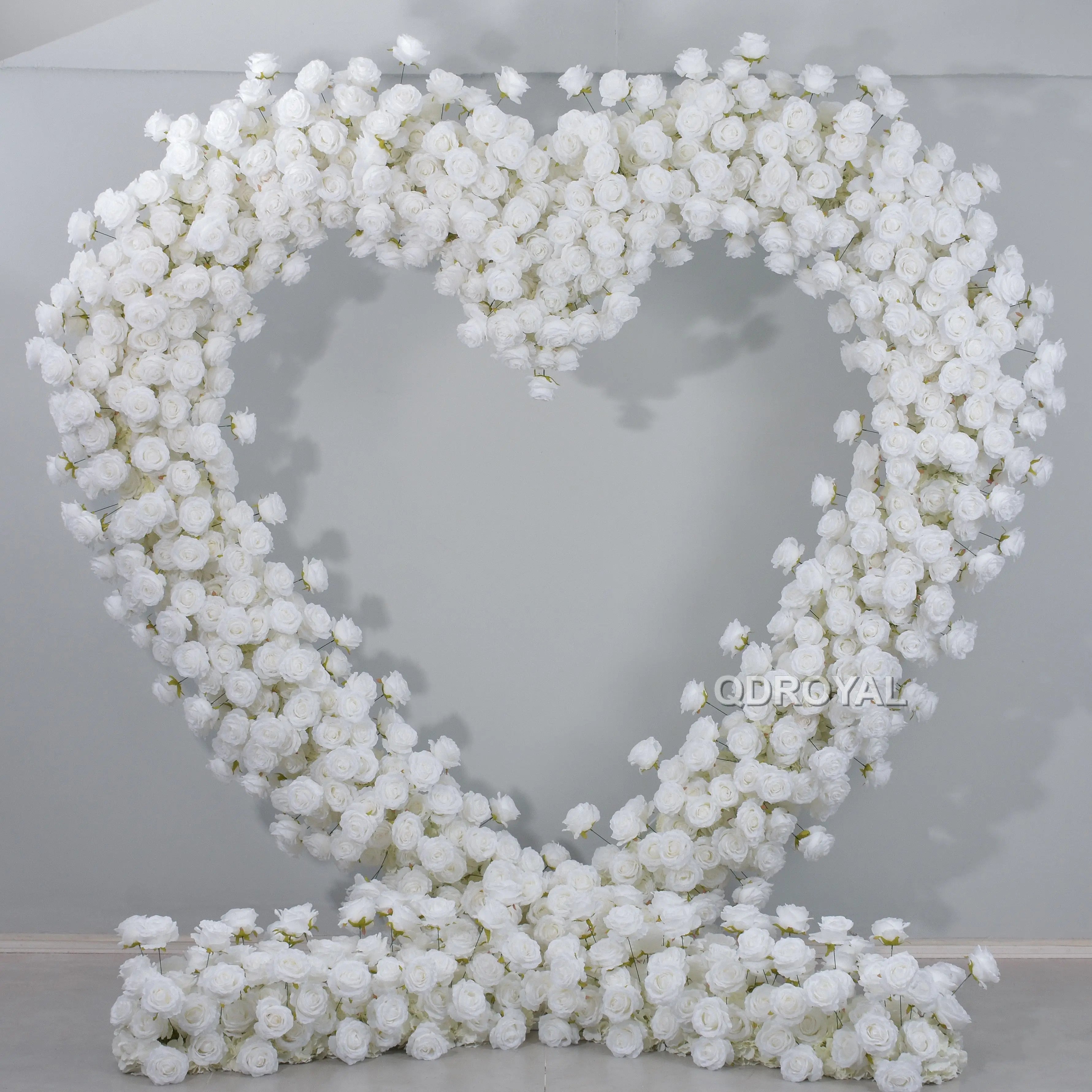 Other Color Heart Shaped Arch for Wedding Decoration Artificial Flower Arch Heart Shape 7ft 8ft Arch Artificial Flower