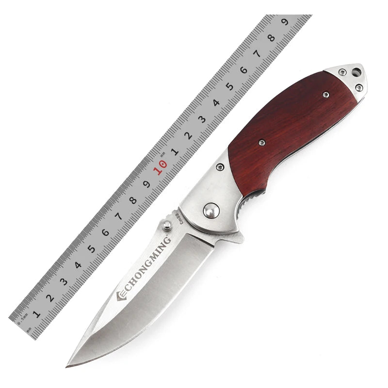 Grade DIY Stainless Steel Blade Folding Hunting Pocket Knife Outdoor Camping Survival Customizable OEM Support