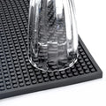 Black  Bar Service Spill Mat Rubber Dish Drying Runner Glass Drip Tray Beer Drink Rail Custom logo Bars Service Mat