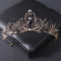 Korean Style Wedding Crown Simple Rhinestone Tiaras Wedding Princess Tiara