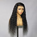 High Density 4x4 13x4 Water Curly Virgin Human Hair Glueless Lace Front Wig Raw 360 Human Hair Loose Curly Wig Lace Front Wigs
