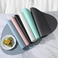 PU Leather Waterproof Table Mat Placemat Table Dish Mat Dining PU Leather Dining Table Mats Placemat