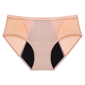 New Design Menstrual Panties Women's Plus Size Underwear 4-Layer Absorbent Leak-Proof Tampons Everyday Print Nylon