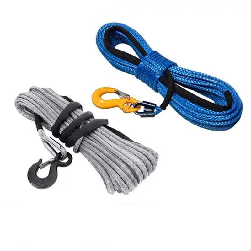 HH Paraliding Recovery Gasoline Mooring Cable 200M Synthetic Winch Rope With Hook