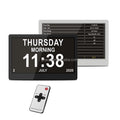 2024 Shenzhen PROS Best Seller Modern 10.1 Inch LCD Digital Desk Clock with Reminder Day Dementia Calendar